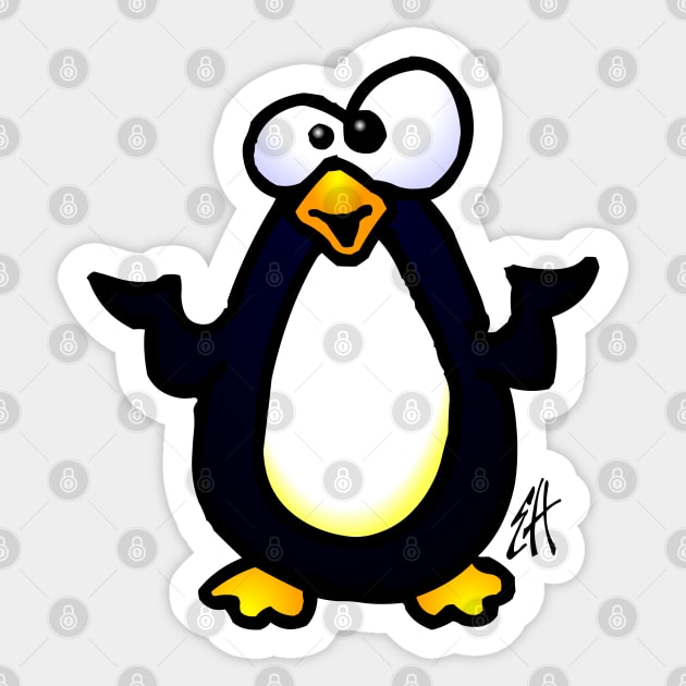 Penguin Sticker by Cardvibes